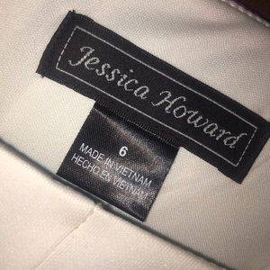 Pink and white dress